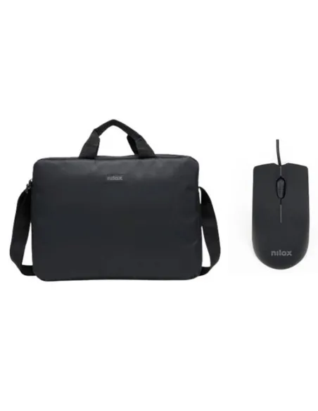 Maletin nilox para portatil 15.6 pulgadas negro + raton usb
