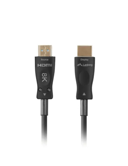 Cable hdmi aoc lanberg v2.1 m - m optico activo 8k 60hz 50m negro