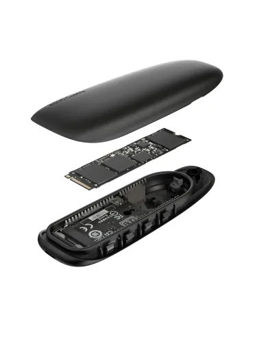 ASUS COBBLE Black (ESD-A1A BLK) Caja externa para unidad de estado sólido (SSD) Negro M.2