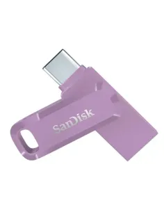 SanDisk Ultra Dual Drive Go USB 128GB unidad flash USB USB Type-A / USB Type-C 3.2 Gen 1 (3.1 Gen 1) Lavanda