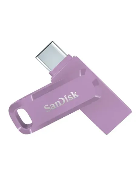 SanDisk Ultra Dual Drive Go USB 128GB unidad flash USB USB Type-A / USB Type-C 3.2 Gen 1 (3.1 Gen 1) Lavanda