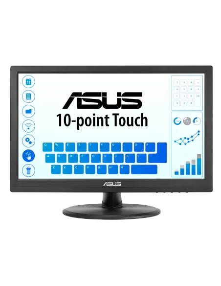 ASUS Touch VT169HE pantalla para PC 39,6 cm (15.6") 1920 x 1080 Pixeles Full HD LED Pantalla táctil Mesa Negro