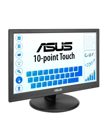 ASUS Touch VT169HE pantalla para PC 39,6 cm (15.6") 1920 x 1080 Pixeles Full HD LED Pantalla táctil Mesa Negro