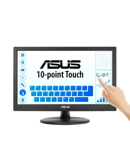 ASUS Touch VT169HE pantalla para PC 39,6 cm (15.6") 1920 x 1080 Pixeles Full HD LED Pantalla táctil Mesa Negro