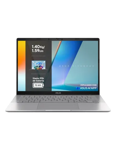 ASUS Vivobook S 14 S3407CA-LY075W - Ordenador Portátil 14" WUXGA (Intel Core Ultra 5 225H, 16GB RAM, 1TB SSD, Arc 130T, Windows