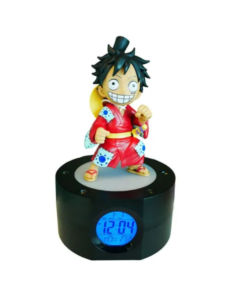 Lampara reloj despertador one piece luffy