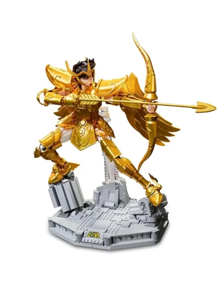 Figura pantasy saint seiya sagittarius the gold archer set construccion 47cm