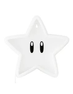 Luz neon pared paladone super mario bros super estrella