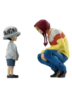 Figura ichibansho one piece masterlise trafalgar law & corazon (the unbreakable law) 11 - 13cm
