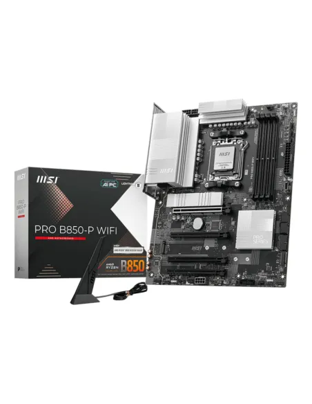 MSI PRO B850-P WIFI placa base AMD B850 Zócalo AM5 ATX MSI PRO B850-P WIFI placa base AMD B850 Zócalo AM5 ATX
