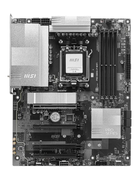 MSI PRO B850-P WIFI placa base AMD B850 Zócalo AM5 ATX MSI PRO B850-P WIFI placa base AMD B850 Zócalo AM5 ATX