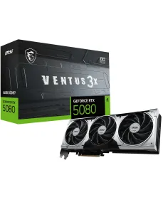 MSI VENTUS GEFORCE RTX 5080 16G 3X OC PLUS tarjeta gráfica NVIDIA 16 GB GDDR7