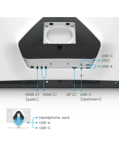 BenQ EX321UX pantalla para PC 80 cm (31.5") 3840 x 2160 Pixeles 4K Ultra HD LED Blanco