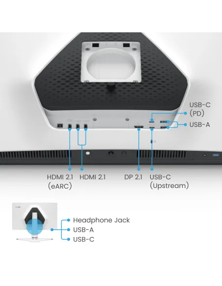 BenQ EX321UX pantalla para PC 80 cm (31.5") 3840 x 2160 Pixeles 4K Ultra HD LED Blanco