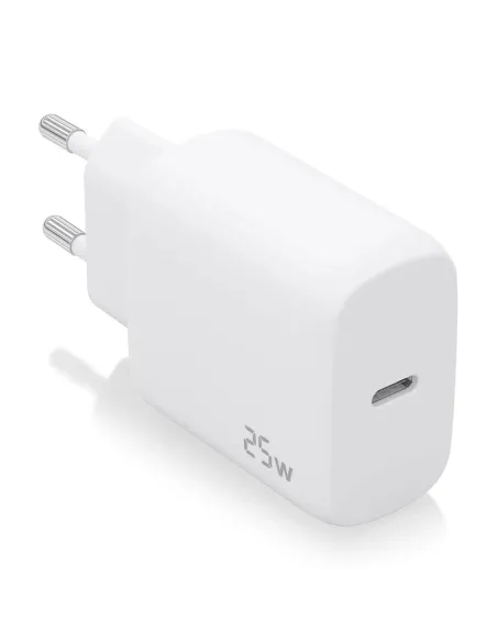 AISENS Cargador USB-C PD3.0 1 Puerto 1xUSB-C 25W, Blanco