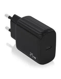 AISENS Cargador USB-C PD3.0 1 Puerto 1xUSB-C 25W, Negro