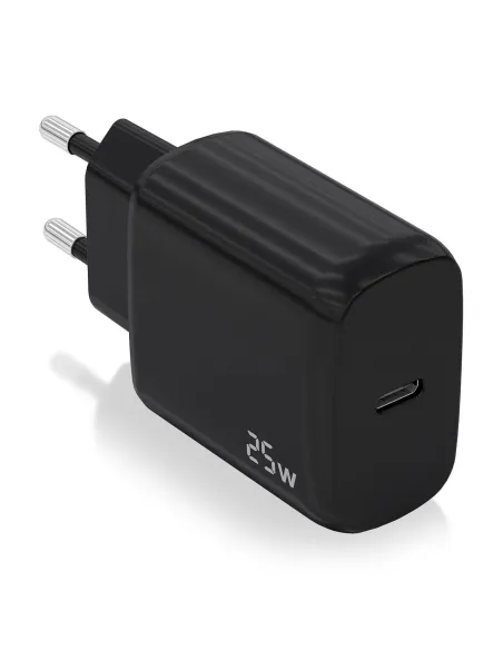 AISENS Cargador USB-C PD3.0 1 Puerto 1xUSB-C 25W, Negro