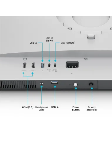 BenQ MA270U pantalla para PC 68,6 cm (27") 3840 x 2160 Pixeles 4K Ultra HD Blanco