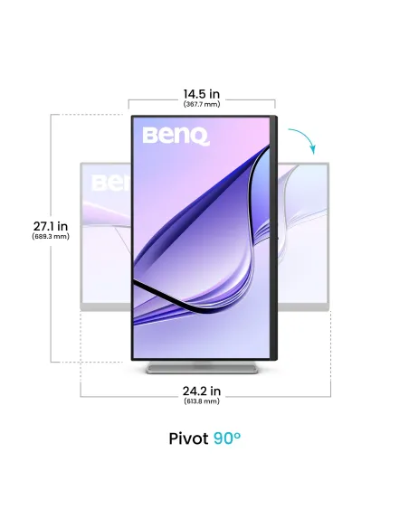 BenQ MA270U pantalla para PC 68,6 cm (27") 3840 x 2160 Pixeles 4K Ultra HD Blanco