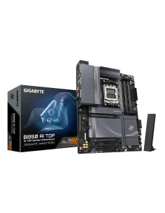 GIGABYTE B850 AI TOP Placa Base - Procesadores AMD Ryzen Serie 9000, 16+2+2 fases VRM digitales, hasta 8600MHz DDR5 (OC),