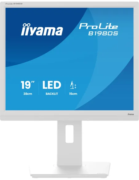 iiyama ProLite B1980S-W1 pantalla para PC 48,3 cm (19") 1280 x 1024 Pixeles SVGA LED Blanco