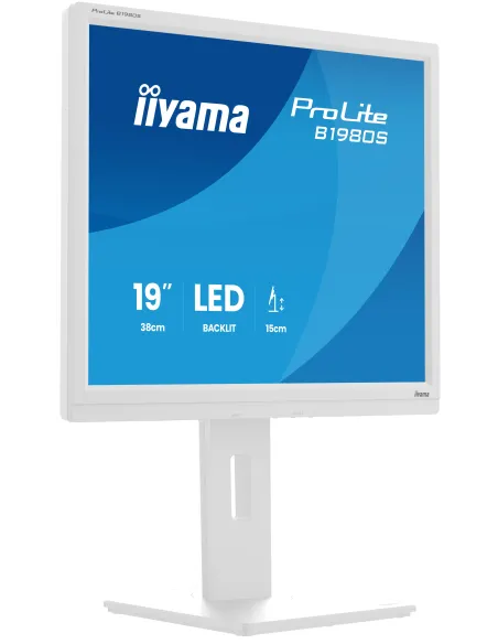 iiyama ProLite B1980S-W1 pantalla para PC 48,3 cm (19") 1280 x 1024 Pixeles SVGA LED Blanco