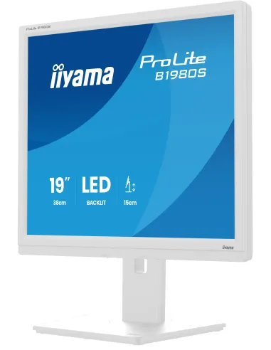 iiyama ProLite B1980S-W1 pantalla para PC 48,3 cm (19") 1280 x 1024 Pixeles SVGA LED Blanco