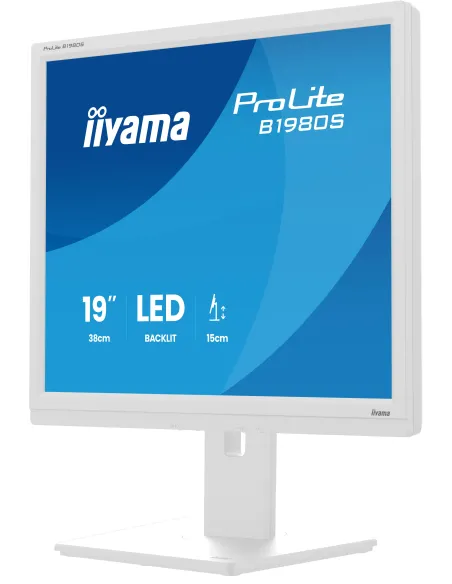 iiyama ProLite B1980S-W1 pantalla para PC 48,3 cm (19") 1280 x 1024 Pixeles SVGA LED Blanco