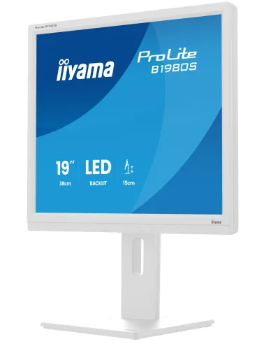 iiyama ProLite B1980S-W1 pantalla para PC 48,3 cm (19") 1280 x 1024 Pixeles SVGA LED Blanco