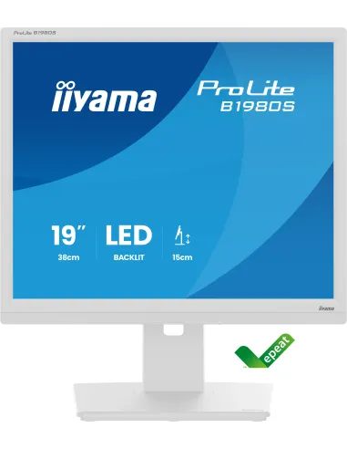 iiyama ProLite B1980S-W1 pantalla para PC 48,3 cm (19") 1280 x 1024 Pixeles SVGA LED Blanco