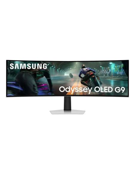 Samsung S49DG910SU pantalla para PC 124,5 cm (49") 5120 x 1440 Pixeles Dual QHD OLED Plata