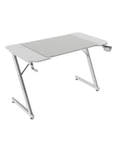 Mars Gaming MGD-X120, Mesa Gaming Ergonómica, Superficie en Fibra de Carbono, Estructura Metálica, Alfombrilla XXL, Soporte