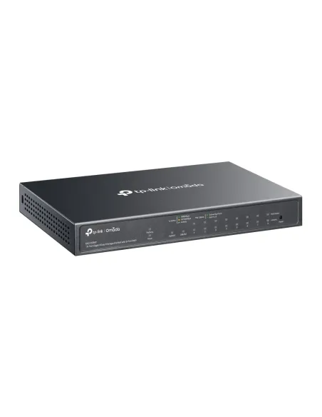 TP-Link Omada ES210GMP switch Gestionado Gigabit Ethernet (10 100 1000) Energía sobre Ethernet (PoE) Negro