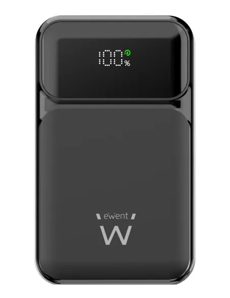 Ewent Power Bank de 65W y 20,000 mAh – Batería Externa de Carga Rápida con Entrada y Salida USB-C Ewent Power Bank de 65W y 20,000 mAh – Batería Externa de Carga Rápida con Entrada y Salida USB-C