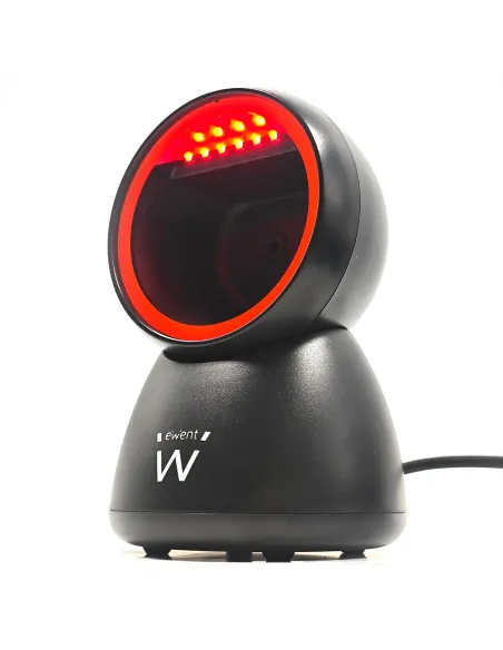 Ewent EW3450 lector de código de barras Lector de códigos de barras fijo 1D 2D CMOS Negro