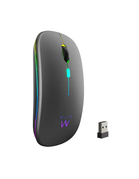 Ewent EW3242 ratón Universal Ambidextro RF Wireless + Bluetooth Óptico 1600 DPI