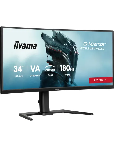 iiyama G-MASTER GCB3484WQSU-B1 pantalla para PC 86,4 cm (34") 3440 x 1440 Pixeles UltraWide Quad HD LED Negro iiyama G-MASTER GCB3484WQSU-B1 pantalla para PC 86,4 cm (34") 3440 x 1440 Pixeles UltraWide Quad HD LED Negro