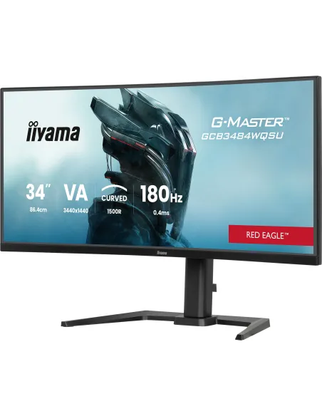 iiyama G-MASTER GCB3484WQSU-B1 pantalla para PC 86,4 cm (34") 3440 x 1440 Pixeles UltraWide Quad HD LED Negro iiyama G-MASTER GCB3484WQSU-B1 pantalla para PC 86,4 cm (34") 3440 x 1440 Pixeles UltraWide Quad HD LED Negro