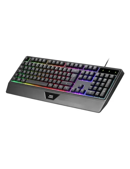Mars Gaming MCP124PRO, Combo Gaming 4en1, Teclado RGB H-Mech con Reposamuñecas, Ratón RGB 3200DPI y Switches HUANO, Auriculares