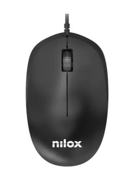 Nilox MOUSB1012 ratón Oficina USB tipo A Óptico 1200 DPI