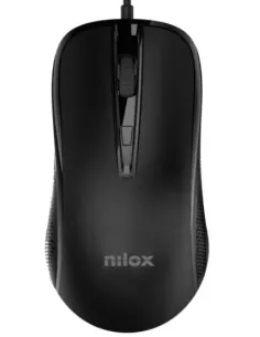 Nilox MOUSB1014 ratón Oficina USB tipo A Óptico 2400 DPI