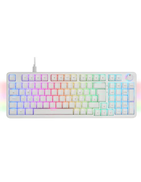 Mars Gaming MKPROWBES teclado Juego USB QWERTY Español Blanco