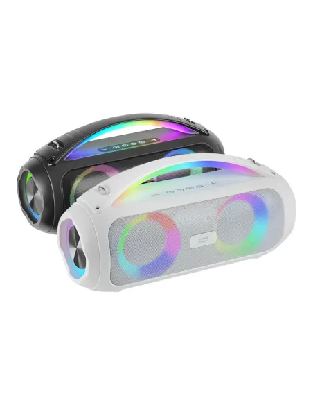 Mars Gaming MS-PULSE, Altavoz Bluetooth Portátil 50W RMS, Iluminación RGB, 2 Drivers Activos 93mm + 2 Drivers Pasivos