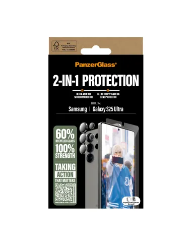 PanzerGlass ® 2-in-1 Protection Bundle Samsung Galaxy S25 Ultra Protector de pantalla 1 pieza(s)