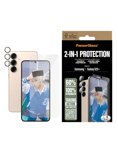 PanzerGlass ® 2-in-1 Protection Bundle Samsung Galaxy S25+ Protector de pantalla 1 pieza(s)
