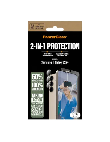 PanzerGlass ® 2-in-1 Protection Bundle Samsung Galaxy S25+ Protector de pantalla 1 pieza(s)