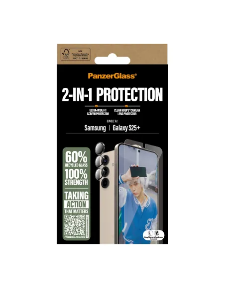 PanzerGlass ® 2-in-1 Protection Bundle Samsung Galaxy S25+ Protector de pantalla 1 pieza(s)