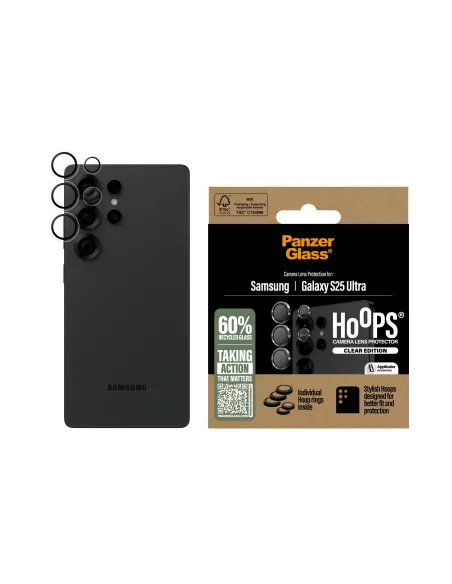 PanzerGlass ® Hoops® Transparent Camera Lens Protector Samsung Galaxy S25 Ultra Protector de pantalla 1 pieza(s)