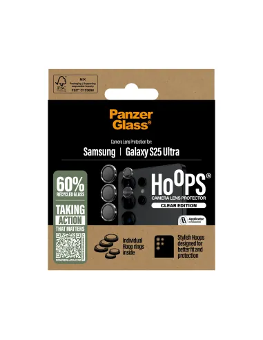 PanzerGlass ® Hoops® Transparent Camera Lens Protector Samsung Galaxy S25 Ultra Protector de pantalla 1 pieza(s)