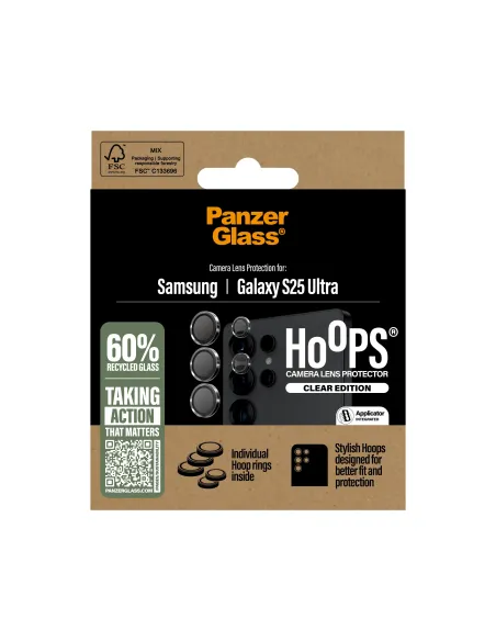 PanzerGlass ® Hoops® Transparent Camera Lens Protector Samsung Galaxy S25 Ultra Protector de pantalla 1 pieza(s)